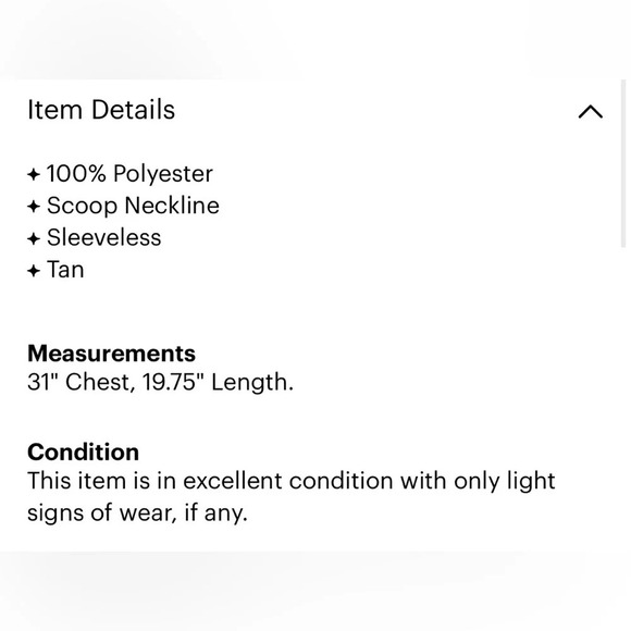 Francesca’s Quinn beaded crop top cami - Picture 8 of 8